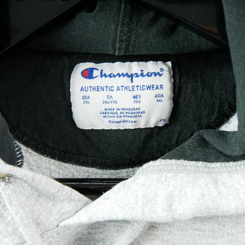 Fitness / Cardio training - Champion Sweat à capuche Vintage Y2K Homme Taille 2XL Gris #QWE1224 - photo 8