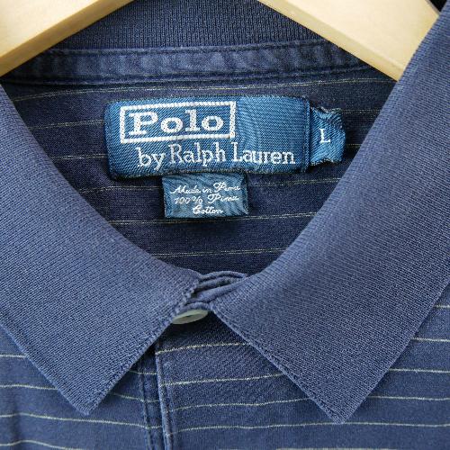 Golf - Polo Ralph Lauren Polo manches longues Pima Cooton Homme Taille L Marine #QWE1813 - photo 8