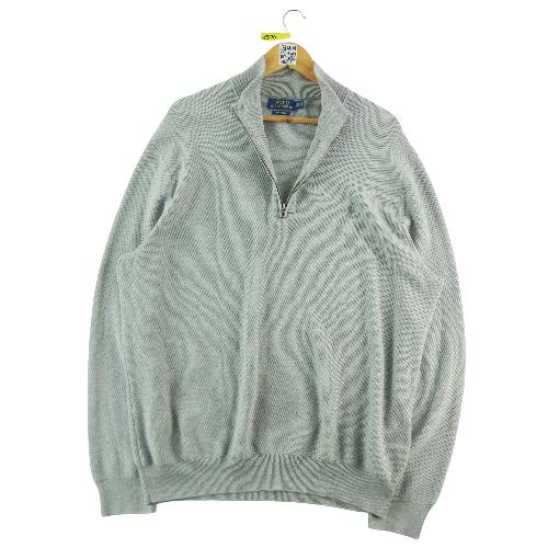 Polo Ralph Lauren Pull col camionneur quarter-zip Homme Taille 2XL Gris #QWE1370