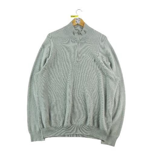 Golf - Polo Ralph Lauren Pull col camionneur quarter-zip Homme Taille 2XL Gris #QWE1370 - photo 9
