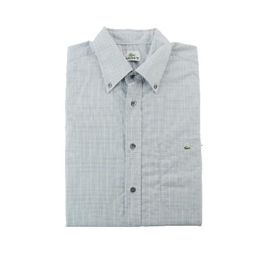 Lacoste Chemise classique Homme Taille W42 à carreaux Gris