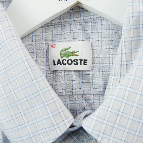 Fitness / Cardio training - Lacoste Chemise classique Homme Taille W42 à carreaux Gris - photo 8