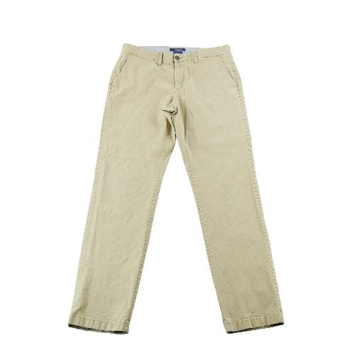 Tommy Hilfiger Pantalon Chino Regular Fit Stretch Casual Preppy Taille W34/L34 Homme Beige #QWE0834