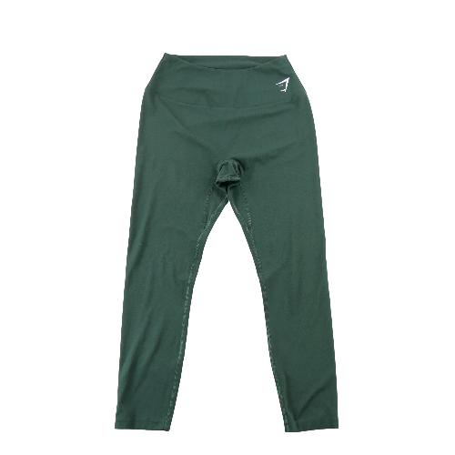Gymshark Leggings Training 7/8 Taille Haute Fitness Musculation Femme Taille XS Vert #QWE4135
