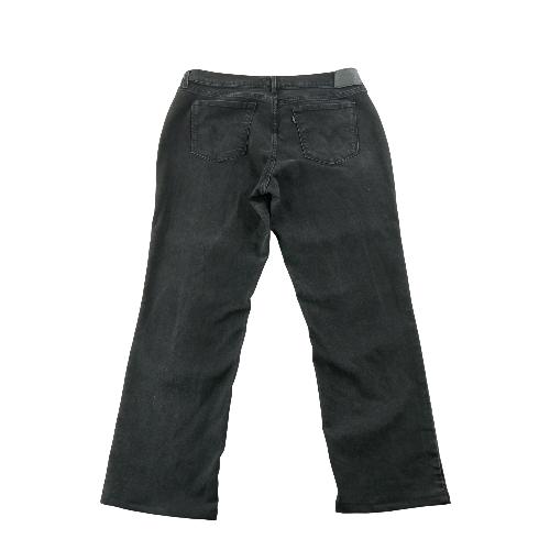 Levi Strauss Jean Levis 505 Straight Fit Denim Washed Black Taille W32/L28 Femme Noir #QWE0719