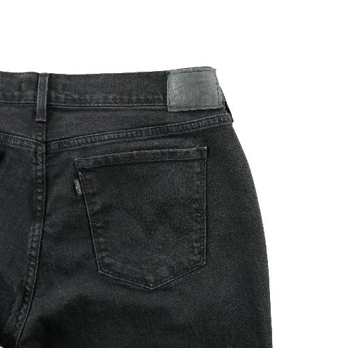 Sportswear - Levi Strauss Jean Levis 505 Straight Fit Denim Washed Black Taille W32/L28 Femme Noir #QWE0719 - photo 7
