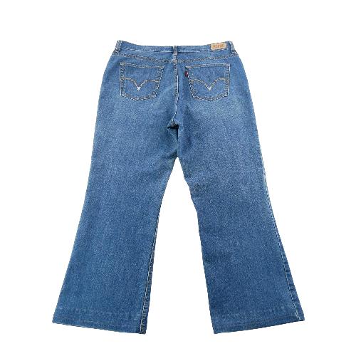 Levi Strauss Jean Levis Bootcut Perfectly Slimming Western Denim Taille W35/L28 Femme Bleu #QWE0733