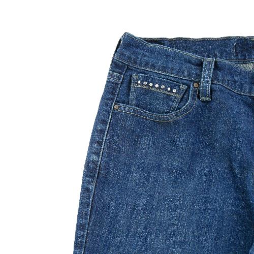 Sportswear - Levi Strauss Jean Levis Bootcut Denim Stretch Y2K Strass 6M Taille W30/L30 Femme Bleu #QWE0757 - photo 7