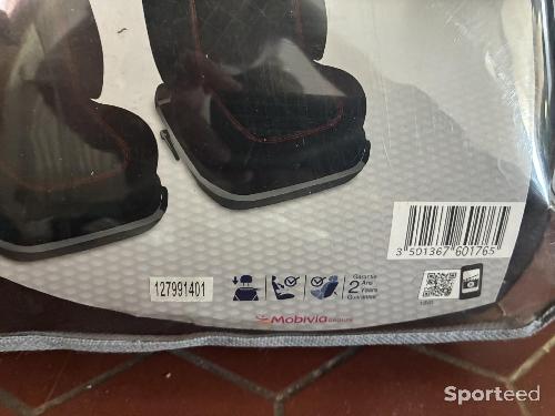 Sports automobile - Housses 2 sièges avant Norauto Rallye - NEUF – Noir liseré rouge – Universel, compatible airbag - photo 6