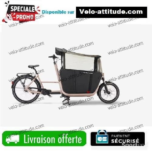 Velo cargo B'TWIN electrique biporteur famille f900e 