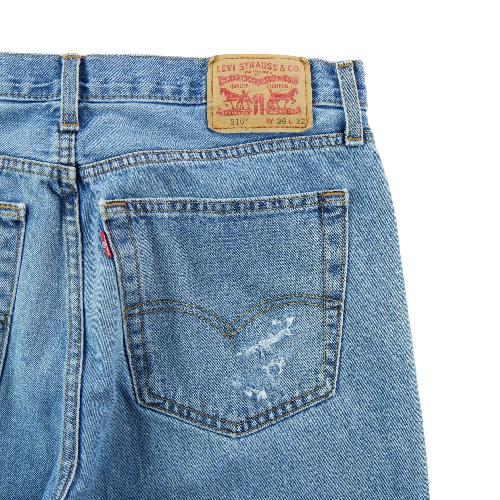 Sportswear - Levi Strauss Jean 516 Slim Straight Levis Stonewash Taille W36/L32 Homme Bleu clair #QWE0562 - photo 9