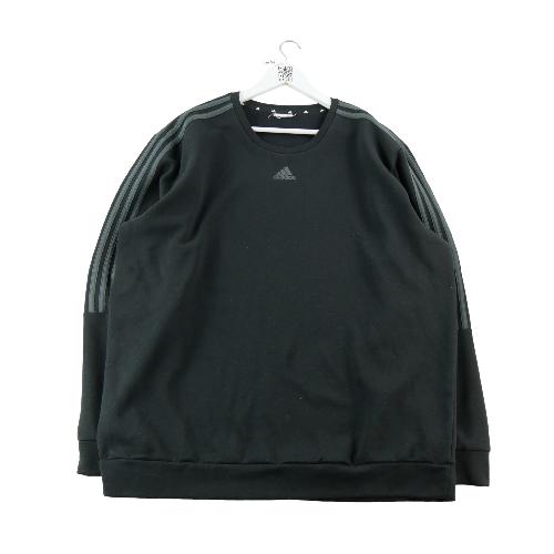 Sportswear - Adidas Sweat Sweathirt 3-Stripes Logo Performance Bandes gris foncé Homme Taille 2XL Noir #QWE7036 - photo 6