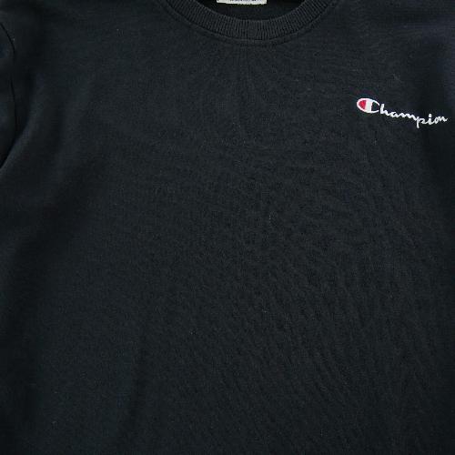Sportswear - Champion Sweat Logo script brodé Patch C manche Col rond Coupe ample Homme Taille 2XL Noir #QWE7558 - photo 6