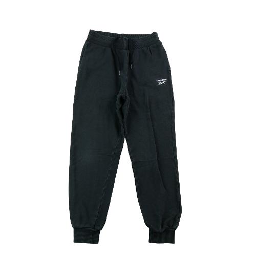 Fitness / Cardio training - Reebok Jogging Classic Tapered Fit Logo Brodé Coton Bords-Côtes Homme Taille M Noir #QWE1162 - photo 8