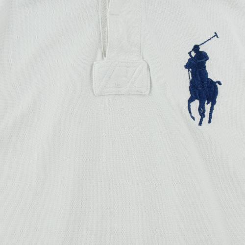 Golf - Polo Ralph Lauren Polo manches courtes Big Pony 3 Maille piquée coton Homme Taille M Blanc #QWE1489 - photo 9