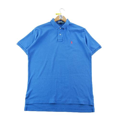 Golf - Polo Ralph Lauren Polo manches courtes Regular Fit Pony brodé rouge Homme Taille M Bleu #QWE1466 - photo 9