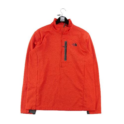 The North Face Pull polaire Canyonlands Half Zip Poche poitrine zippée Homme Taille L Rouge #QWE3686