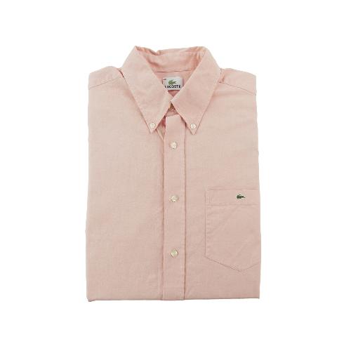 Lacoste Chemise classique Homme Taille M uni Rose
