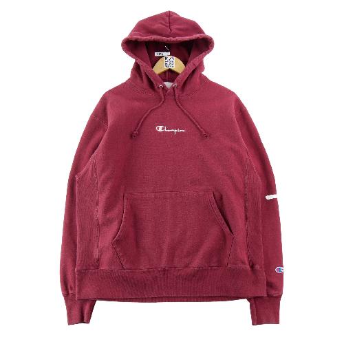 Sportswear - Champion Sweat à capuche Reverse Weave GF68 Logo script brodé Sepia Red VBX Homme Taille L #QWE7818 - photo 7