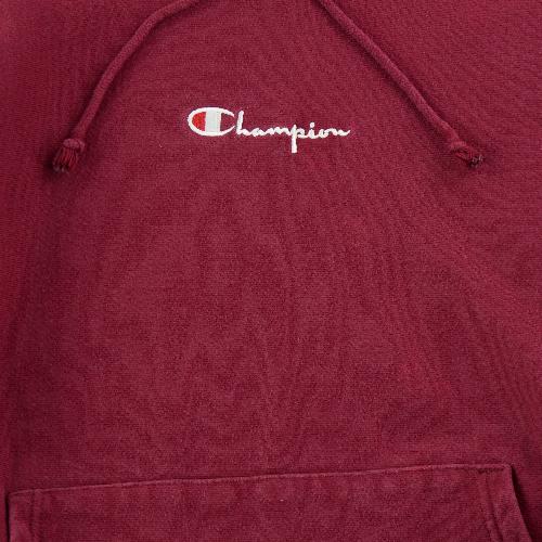 Sportswear - Champion Sweat à capuche Reverse Weave GF68 Logo script brodé Sepia Red VBX Homme Taille L #QWE7818 - photo 7