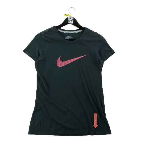 Sportswear - Nike T-shirt manches courtes Swoosh rose Slim Fit 100% coton Femme Taille M Noir #QWE5000 - photo 9