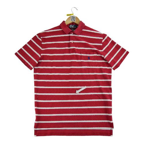Golf - Polo Ralph Lauren Polo manches courtes Mesh Pony à Rayure Rayé Homme Taille M Rouge #QWE1871 - photo 7