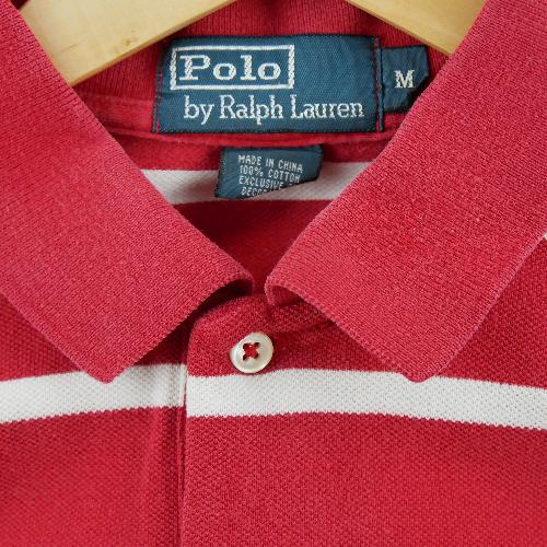 Golf - Polo Ralph Lauren Polo manches courtes Mesh Pony à Rayure Rayé Homme Taille M Rouge #QWE1871 - photo 7