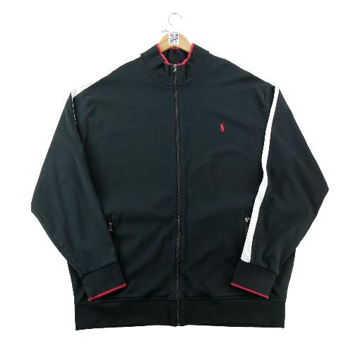 Fitness / Cardio training - Polo Ralph Lauren Veste Track Jacket Pony rouge brodé Bandes blanches Homme Taille 2XL Noir #QWE7820 - photo 9