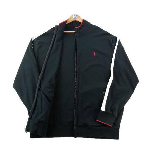 Fitness / Cardio training - Polo Ralph Lauren Veste Track Jacket Pony rouge brodé Bandes blanches Homme Taille 2XL Noir #QWE7820 - photo 9