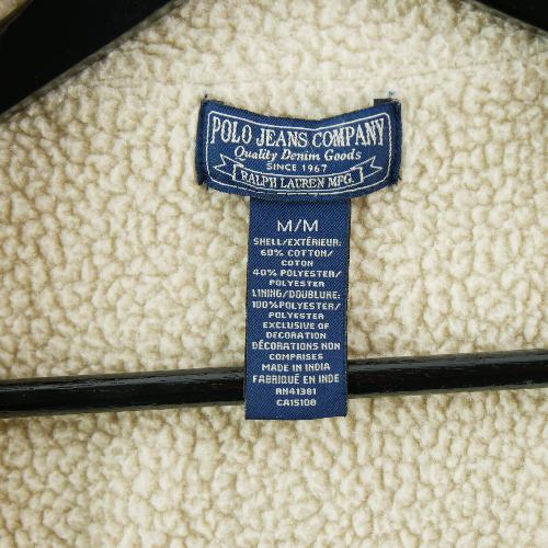 Sportswear - Polo Ralph Lauren Veste Polo Jean Company Sherpa Lined Crest 1967 Full Zip Homme Taille M #QWE1112 - photo 9