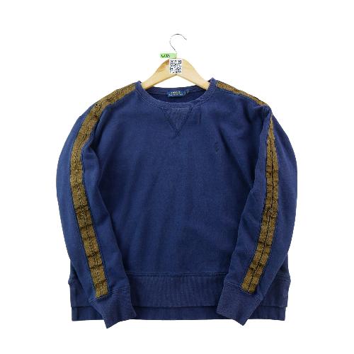 Sportswear - Polo Ralph Lauren Sweat Bandes dorées aux manches Poney brodé ton sur ton Femme Taille S #QWE4289 - photo 9