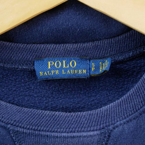 Sportswear - Polo Ralph Lauren Sweat Bandes dorées aux manches Poney brodé ton sur ton Femme Taille S #QWE4289 - photo 9