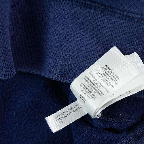 Sportswear - Polo Ralph Lauren Sweat Bandes dorées aux manches Poney brodé ton sur ton Femme Taille S #QWE4289 - photo 9