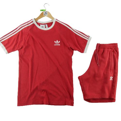 Fitness / Cardio training - Adidas Originals Ensemble T-Shirt et Short Homme Taille S Rouge #QWE0726 - photo 8