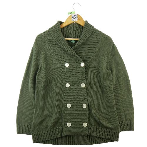 Sportswear - Lauren Ralph Lauren Pull cardigan Femme Taille L Kaki #QWE4167 - photo 6