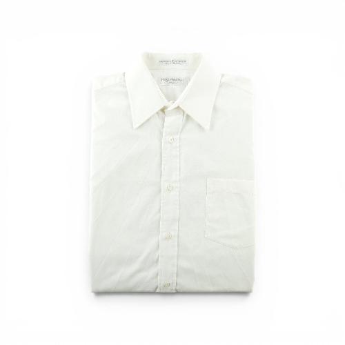 Sportswear - Yves Saint-Laurent Chemise classique Homme Taille M uni Blanc #QWE1682 - photo 9