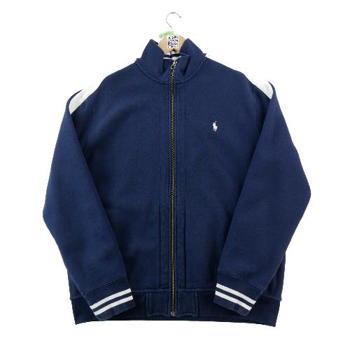 Sportswear - Polo Ralph Lauren Veste Pony brodé blanc Bandes blanches contrastées Homme Taille XL Marine #QWE4434 - photo 9