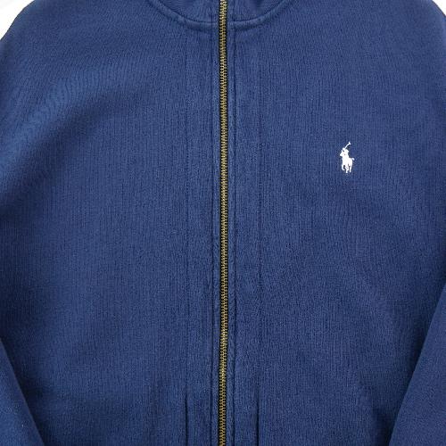 Sportswear - Polo Ralph Lauren Veste Pony brodé blanc Bandes blanches contrastées Homme Taille XL Marine #QWE4434 - photo 9
