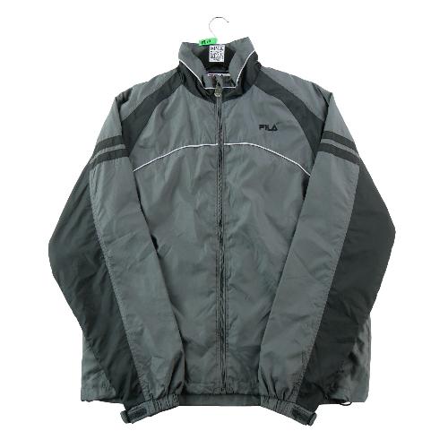 Sportswear - Fila Veste Color block gris et noir Doublure mesh Poignets ajustables Homme Taille L #QWE0210 - photo 8