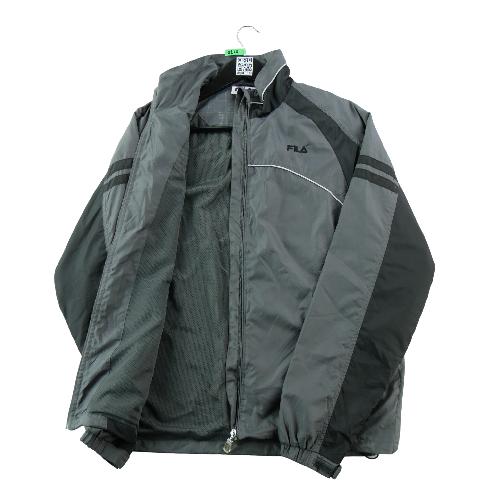 Sportswear - Fila Veste Color block gris et noir Doublure mesh Poignets ajustables Homme Taille L #QWE0210 - photo 8