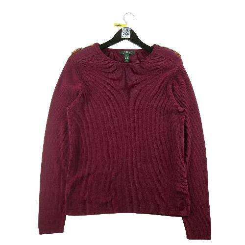 Sportswear - Lauren Ralph Lauren Pull Femme Taille XL Bordeaux #QWE1077 - photo 6