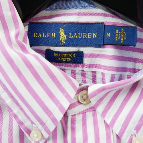 Sportswear - Ralph Lauren Chemise classique Homme Taille M Rose #QWE3633 - photo 9