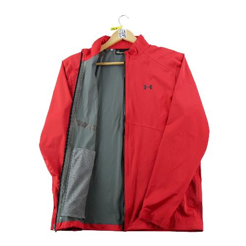 Golf - Under Armour Veste Storm Rain Jacket UA Storm Veste golf imperméable Homme Taille L Rouge #QWE1408 - photo 9