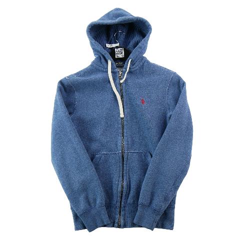 Sportswear - Polo Ralph Lauren Sweat à capuche Full zip Pony Capuche à cordons Femme Taille XS Bleu #QWE3444 - photo 8