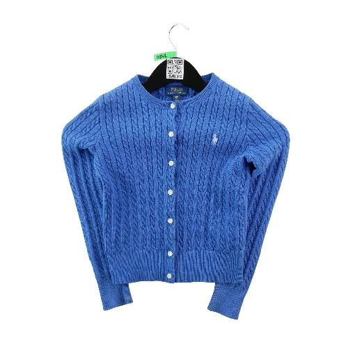 Sportswear - Polo Ralph Lauren Gilets Cable-Knit Cotton Cardigan Maille torsadée Fille Taille 7 ans Bleu #QWE0342 - photo 7