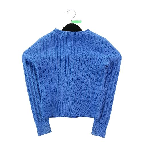 Sportswear - Polo Ralph Lauren Gilets Cable-Knit Cotton Cardigan Maille torsadée Fille Taille 7 ans Bleu #QWE0342 - photo 7