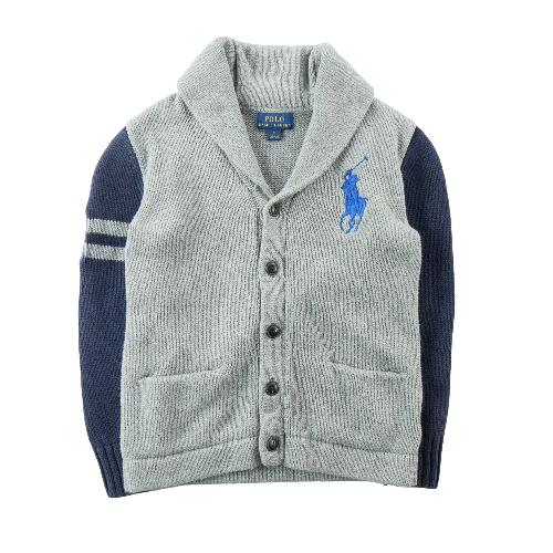 Sportswear - Polo Ralph Lauren Gilets Cardigan col châle Big Pony Chiffre 3 brodé Garçon Taille 7 ans #QWE3901 - photo 9