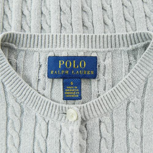 Sportswear - Polo Ralph Lauren Gilets Cardigan torsadé Pony brodé Maille 100% coton Fille Taille 6 ans #QWE7817 - photo 9