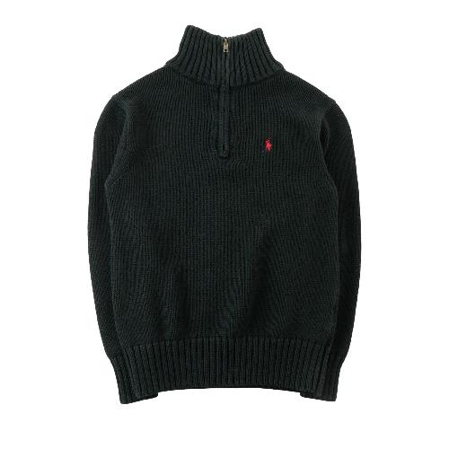 Sportswear - Polo Ralph Lauren Pull 1/4 zip Pony rouge brodé Col montant côtelé Garçon Taille 8 ans Noir #QWE7757 - photo 8