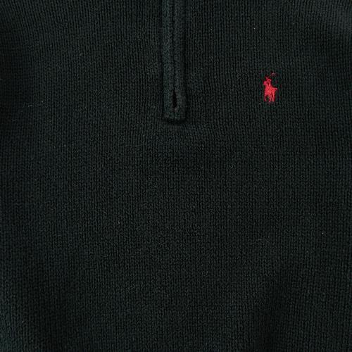 Sportswear - Polo Ralph Lauren Pull 1/4 zip Pony rouge brodé Col montant côtelé Garçon Taille 8 ans Noir #QWE7757 - photo 8